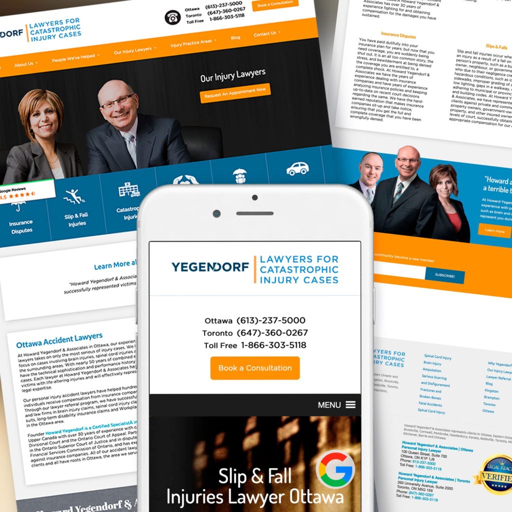 Yegendorf Law Firm Marketing Case Study Design