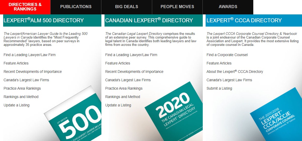 The Canadian Legal Lexpert Directory