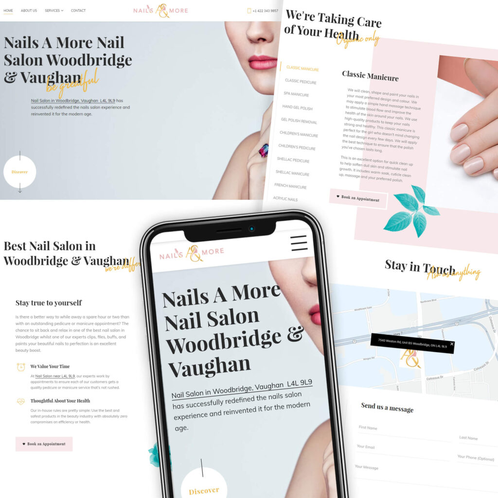 Nails a More Web Design dNovoGroup