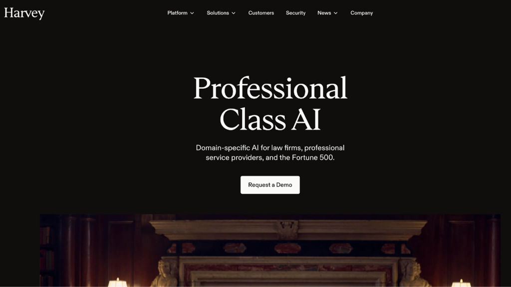Harvey AI website