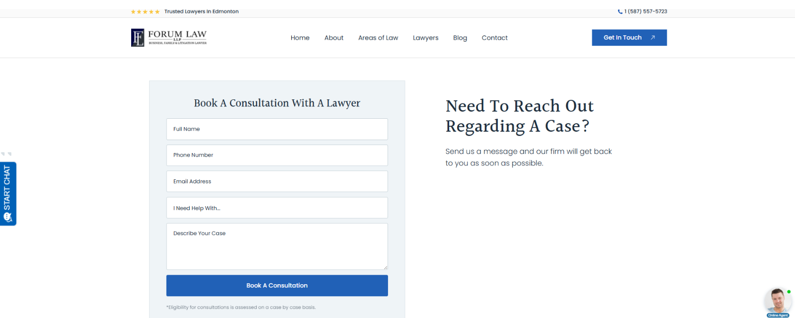 Contact page