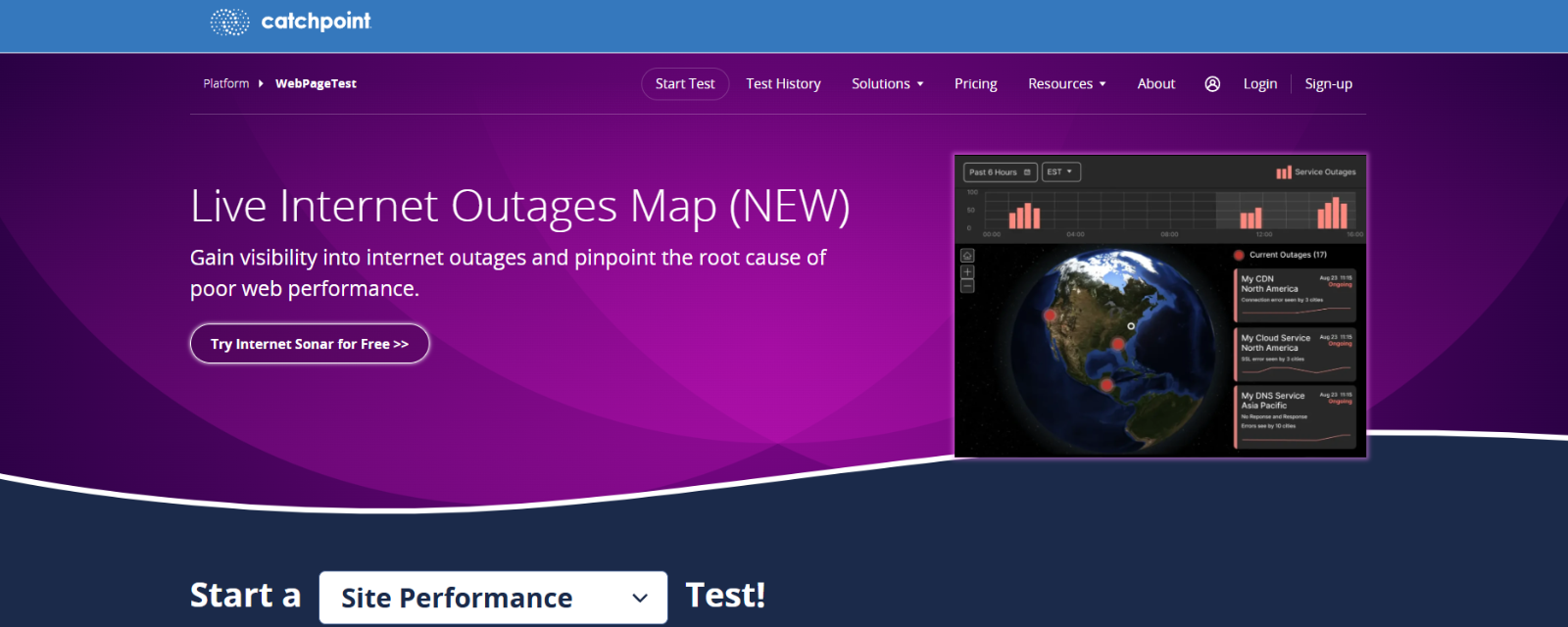 Catchpoint website