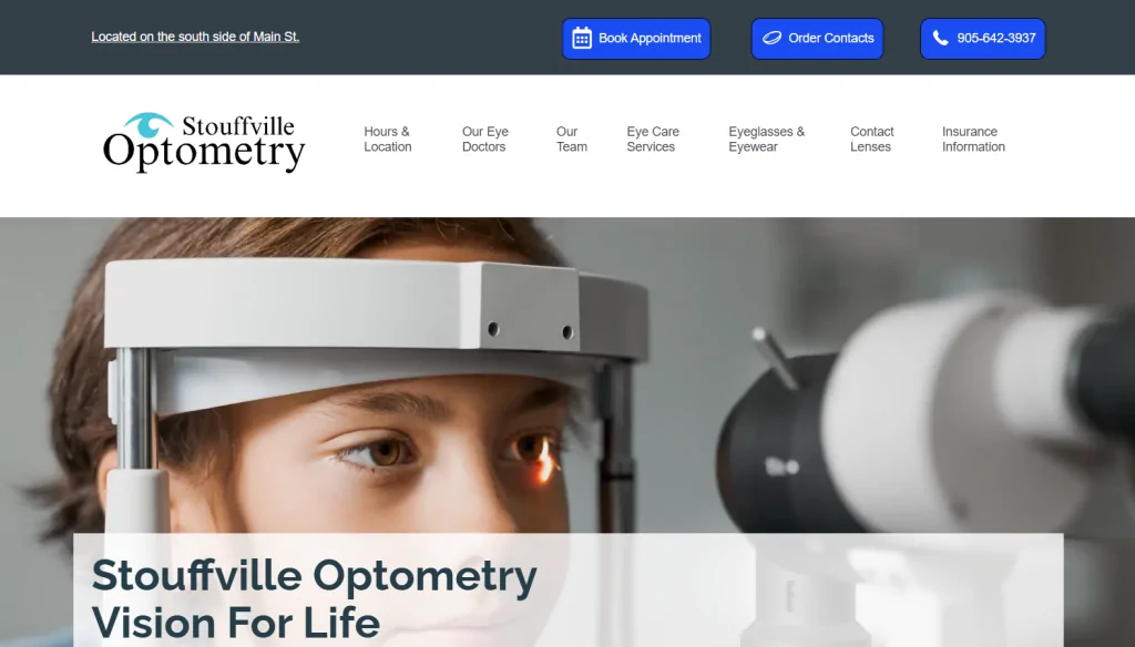 optometry marketing basis - website